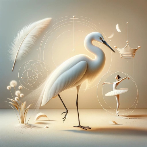 Infographic of the egret dream meanings