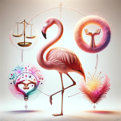 Infographic of the flamingo dream meanings