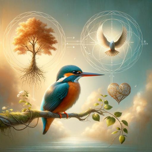 Infographic of the kingfisher dream meanings