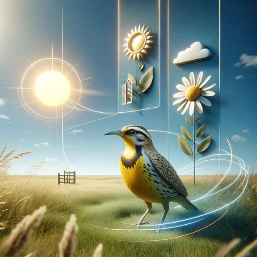 Infographic of the meadowlark dream meanings