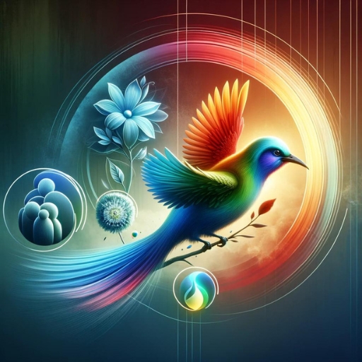 Infographic of the rainbow bird dream meanings