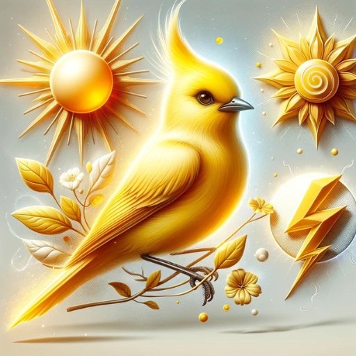 Infographic of the yellow bird dream meanings