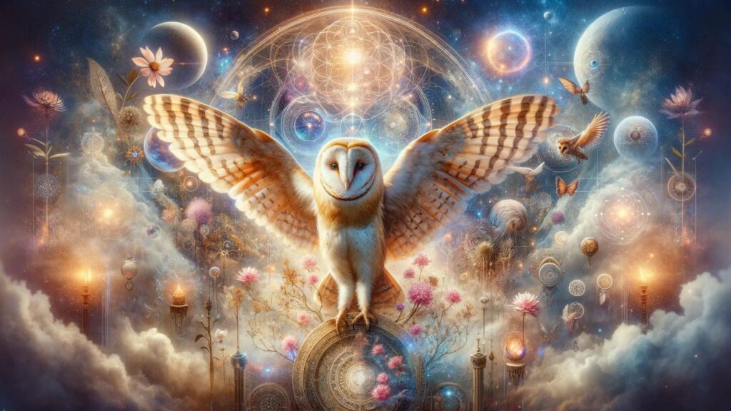 Spiritual representation of the barn owl