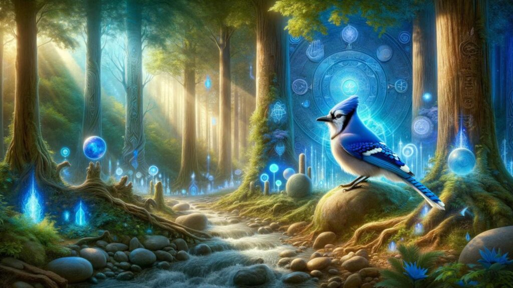 Spiritual representation of the blue jay