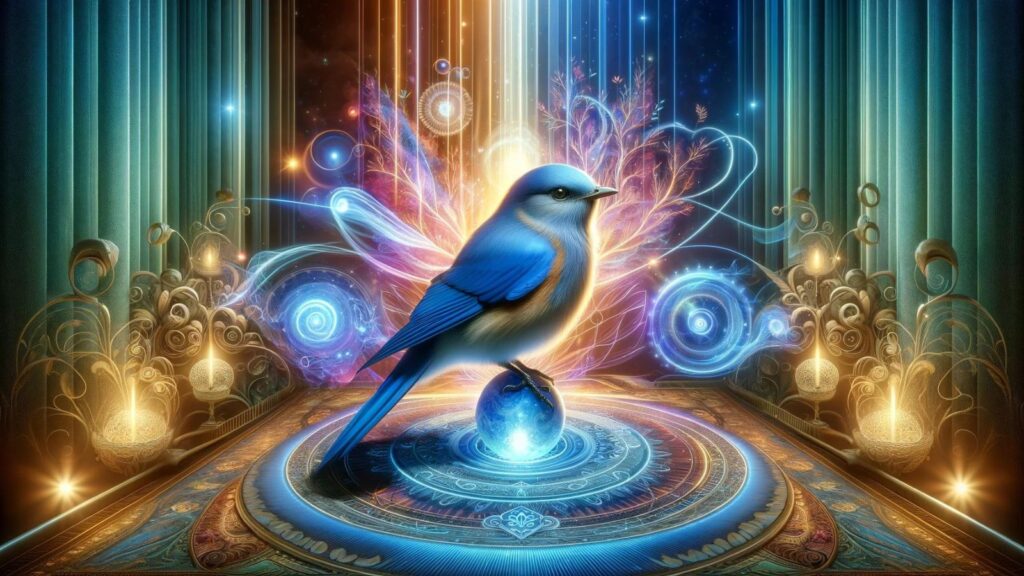 Spiritual representation of the bluebird