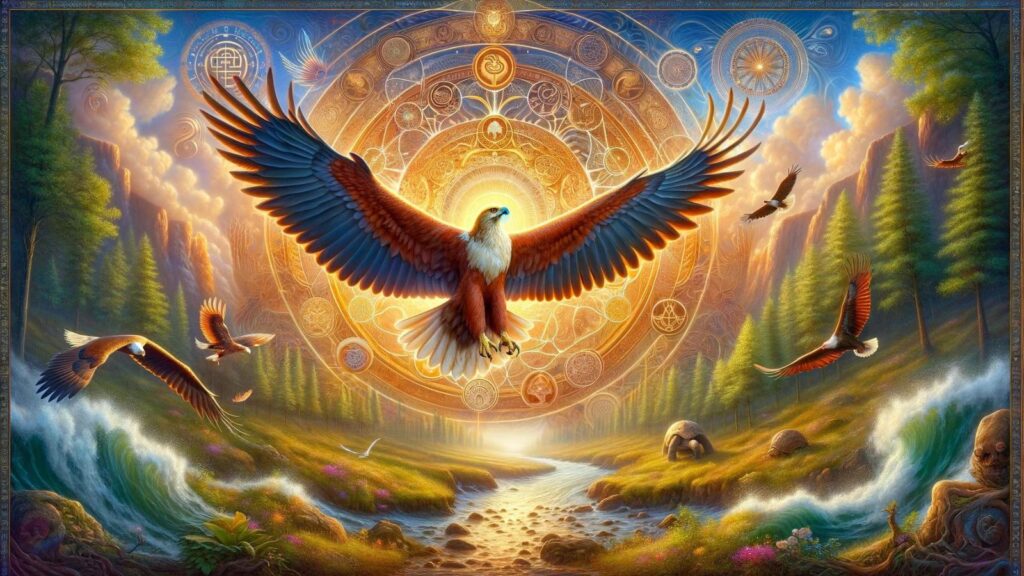 Spiritual representation of the fish eagle