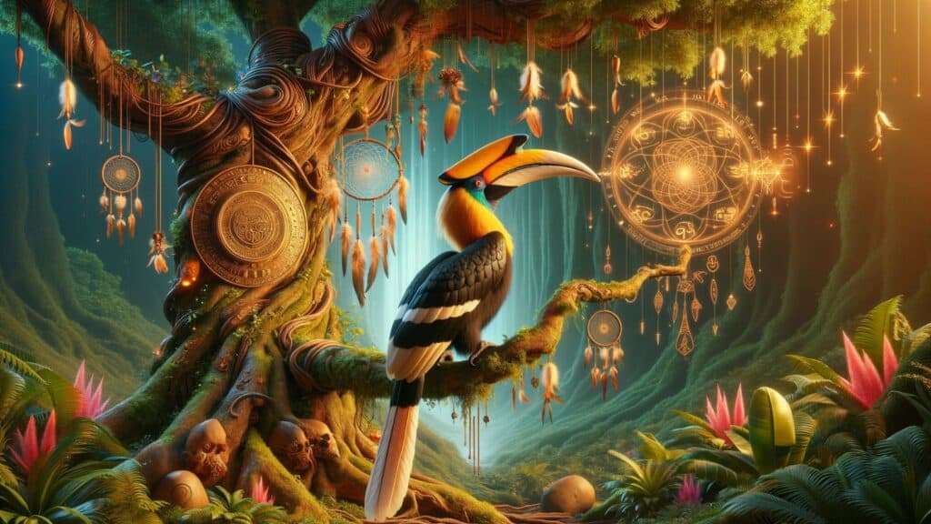 Spiritual representation of the hornbill