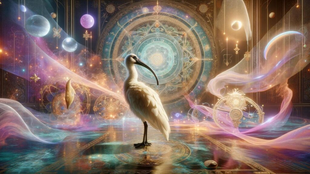 Spiritual representation of the ibis