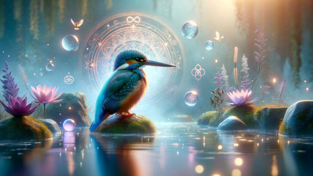 Spiritual representation of the kingfisher