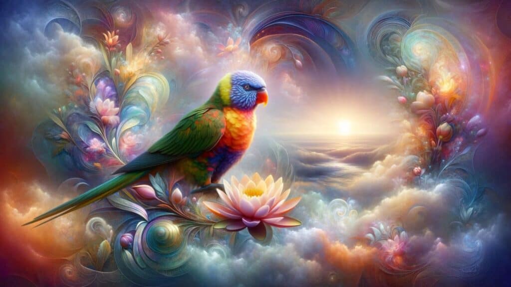 Spiritual representation of the lorikeet