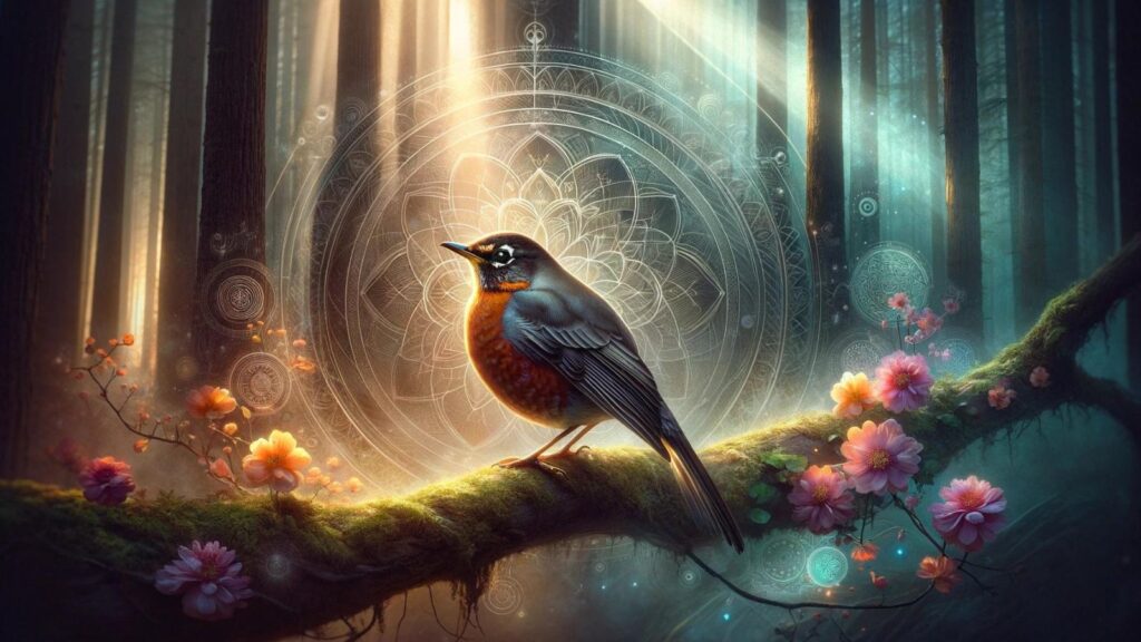 Spiritual representation of the robin
