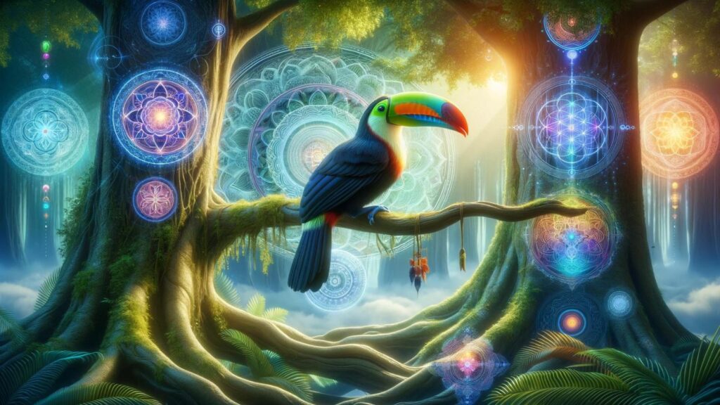 Spiritual representation of the toucan