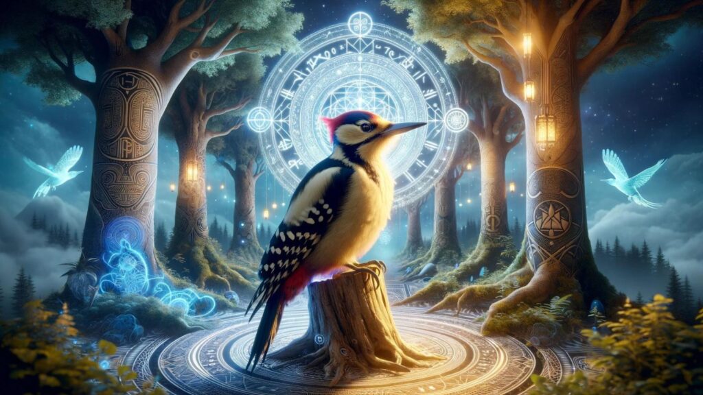 Spiritual representation of the woodpecker