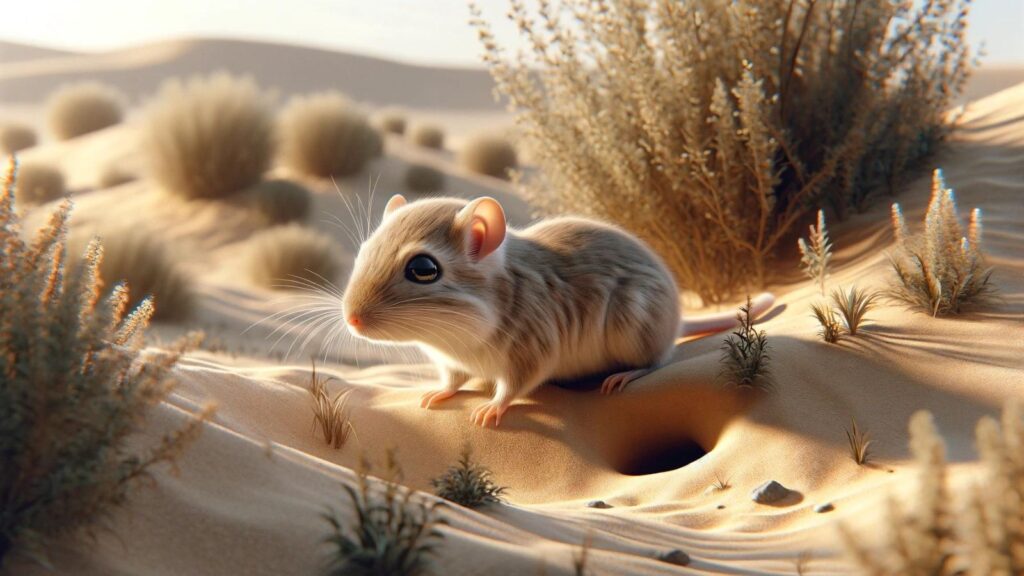 A baby gerbil