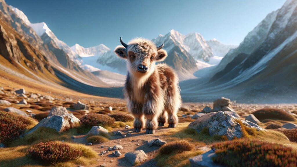 A baby yak