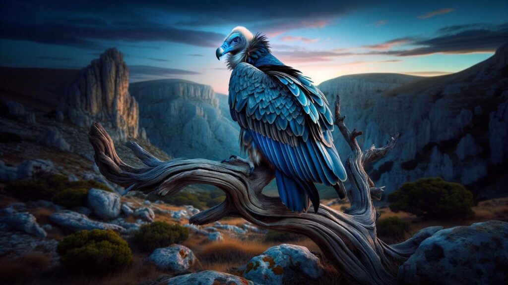 A blue vulture