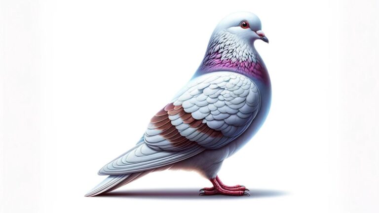 A dove on a white background