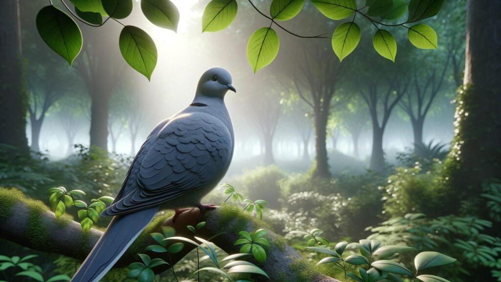 A grey dove