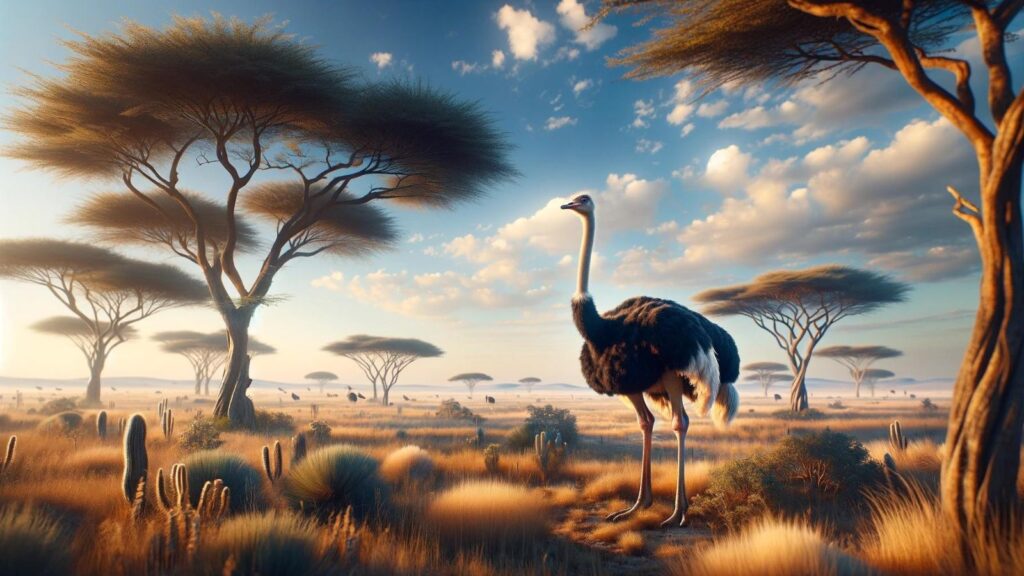 A large ostrich