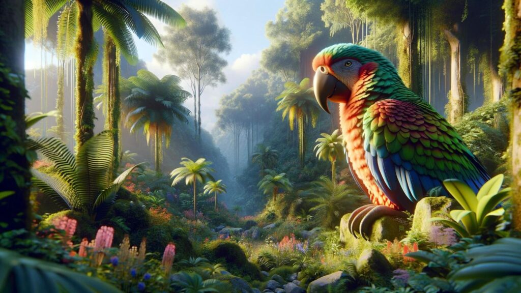 A large parrot