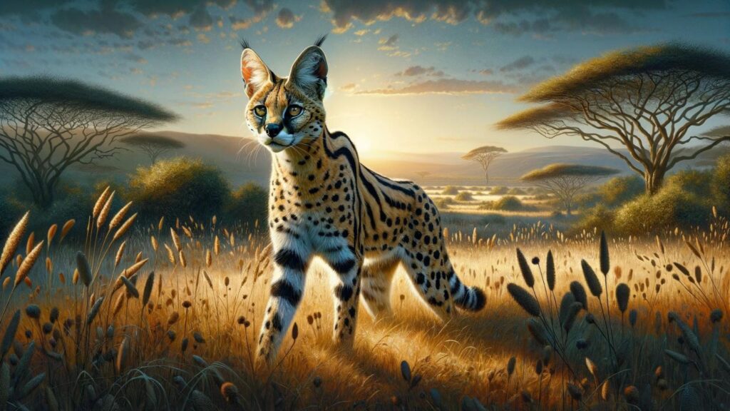 A large serval