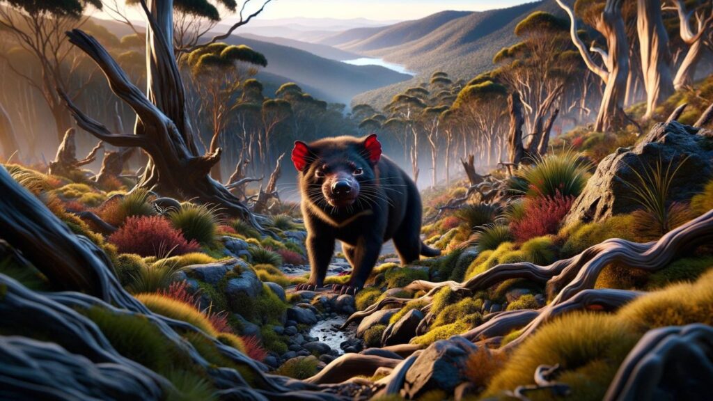 A large tasmanian devil