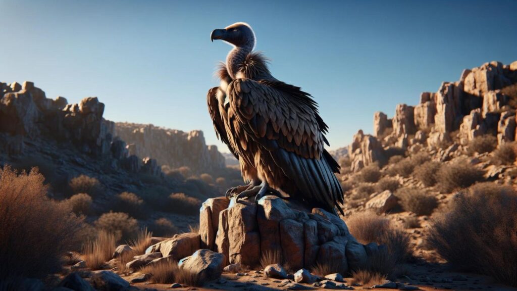 A large vulture