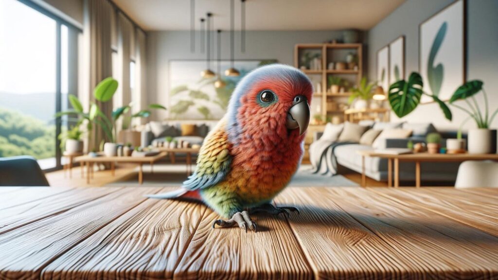 A parrot in the house