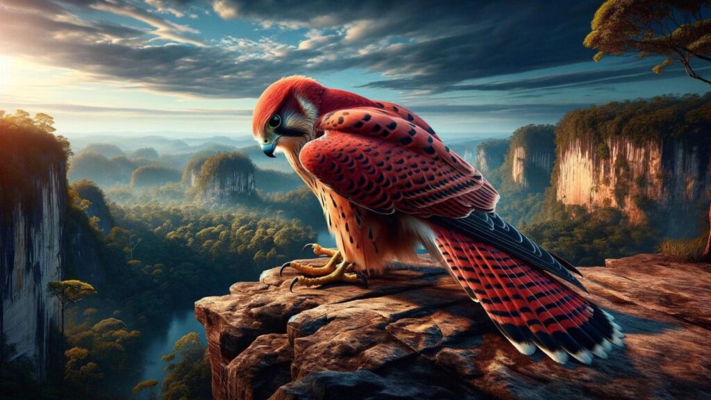A red falcon