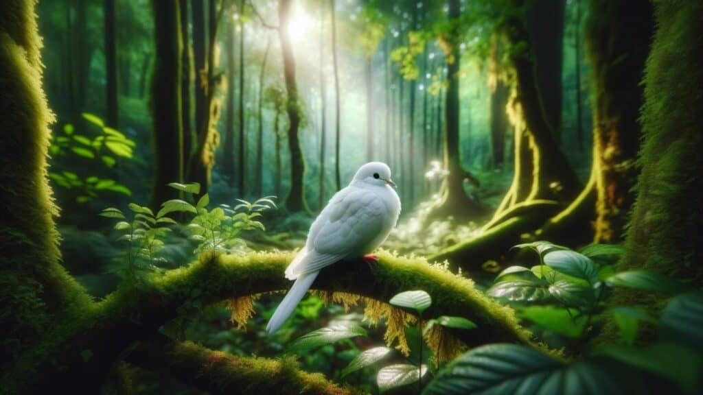 A small white bird