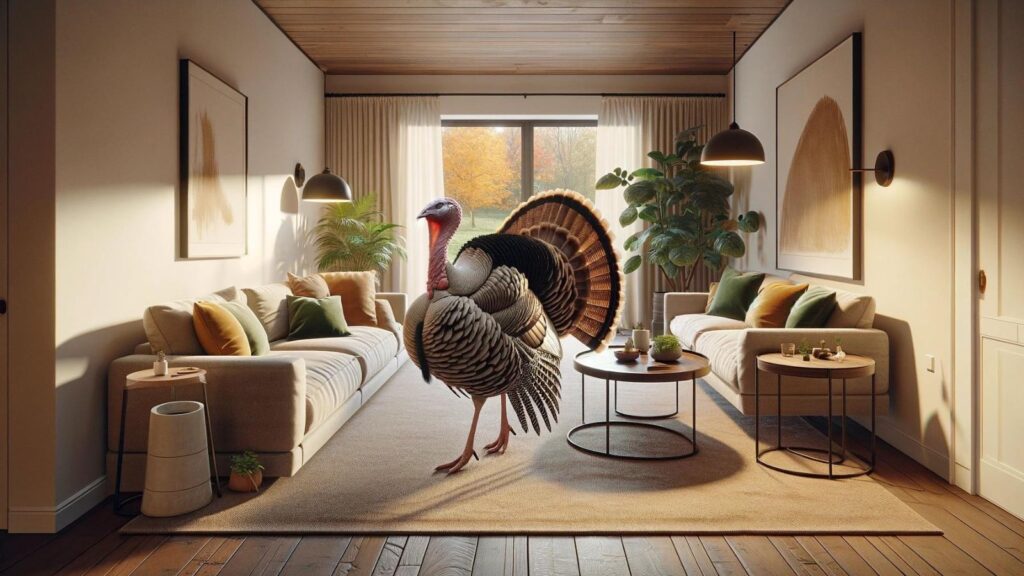 A turkey in the house