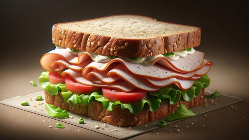 A turkey sandwich