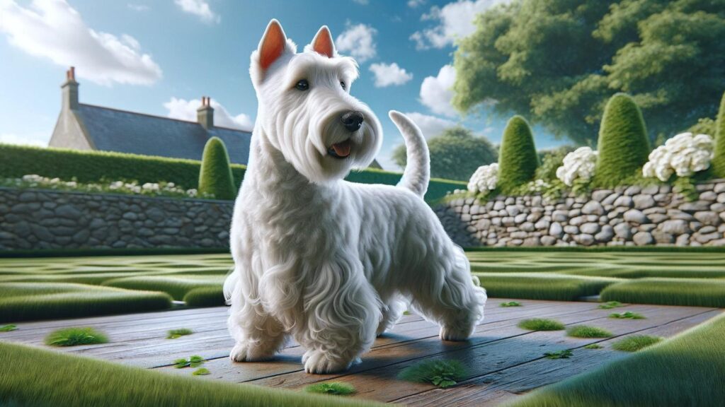 A white Scottish terrier