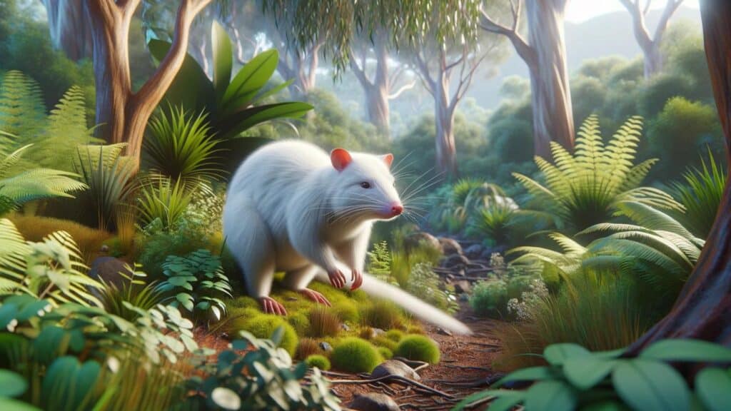 A white bandicoot