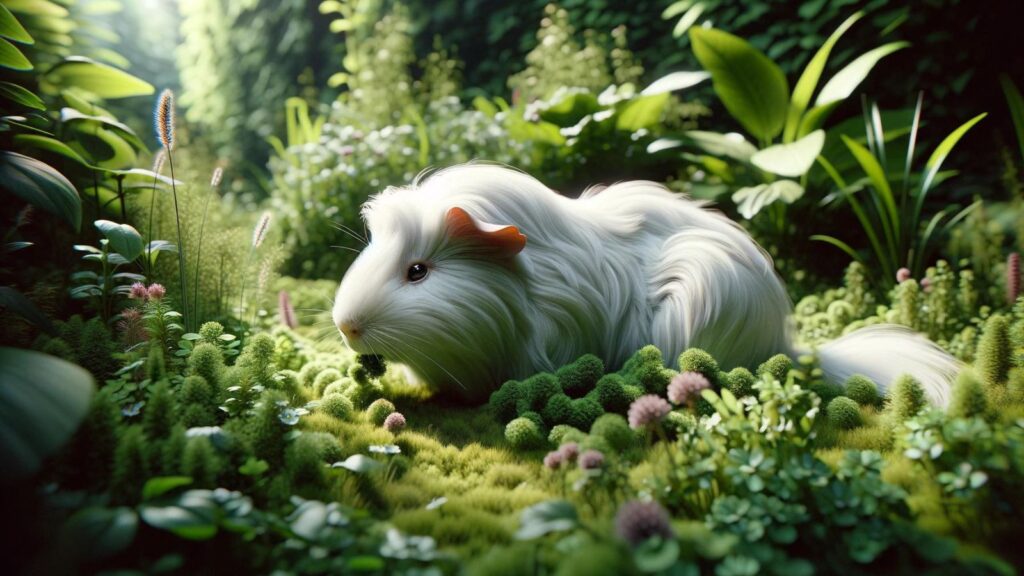 A white guinea pig