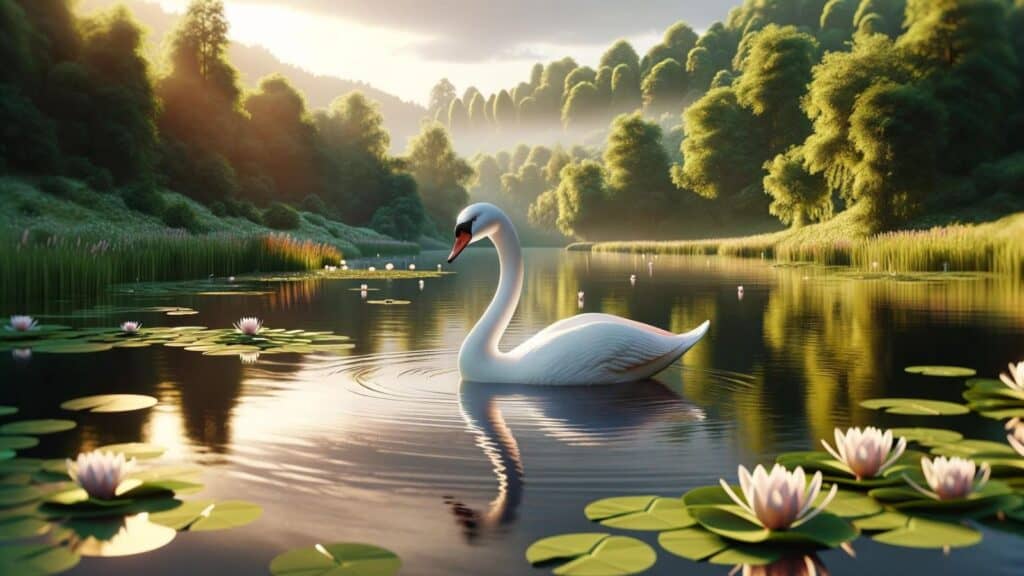 A white swan