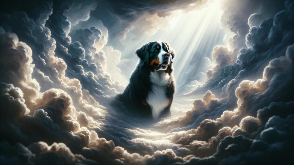 Biblical representation of the Bernese mountain dog
