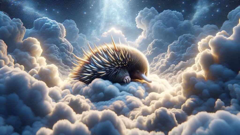 Biblical representation of the echidna