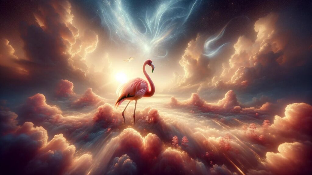 Biblical representation of the flamingo