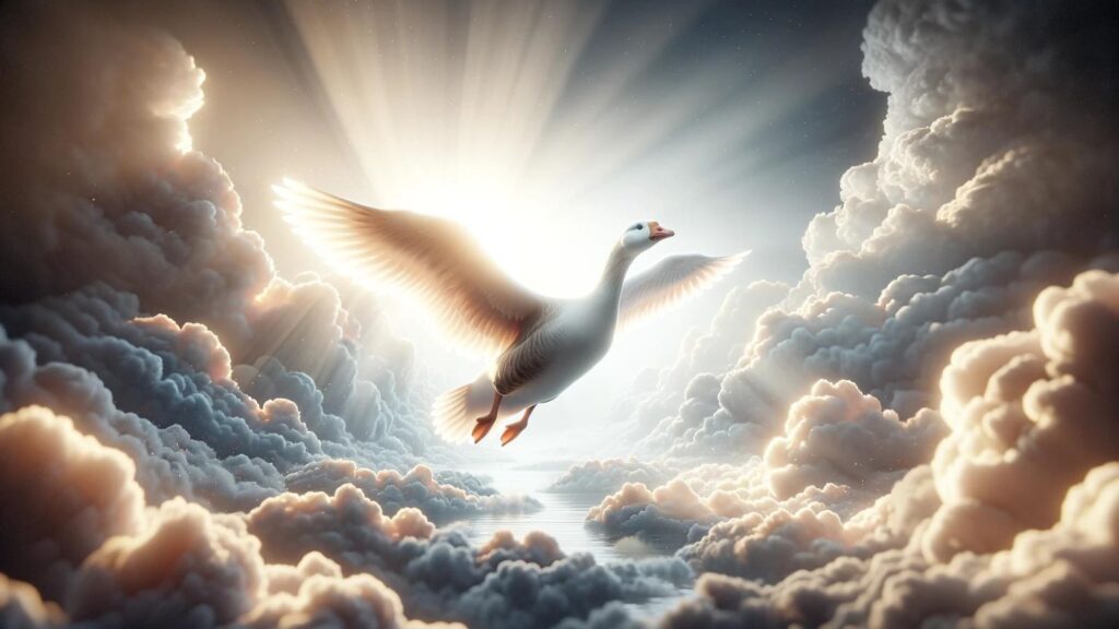 Biblical representation of the goose