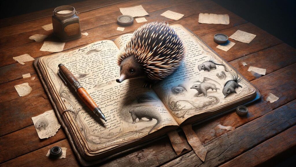 Dream journal about the echidna