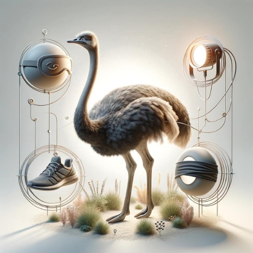 Infographic of the ostrich dream meanings