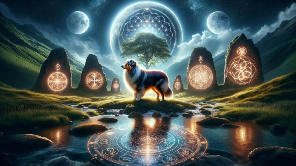 Spiritual representation of the australian shepherd