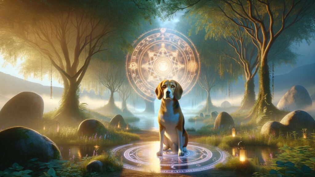 Spiritual representation of the beagle