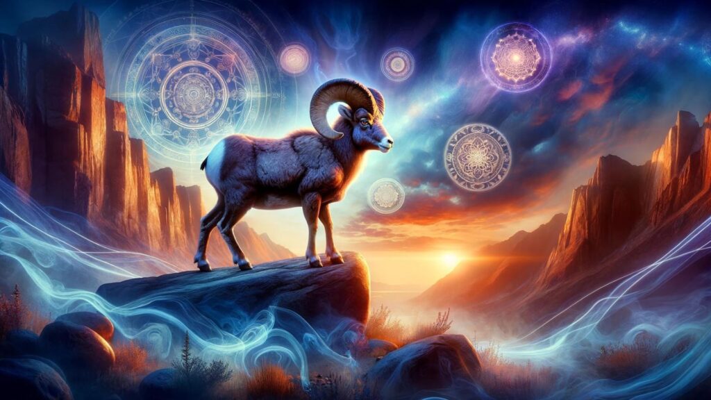 Spiritual representation of the bighorn sheep