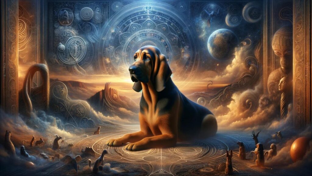 Spiritual representation of the bloodhound