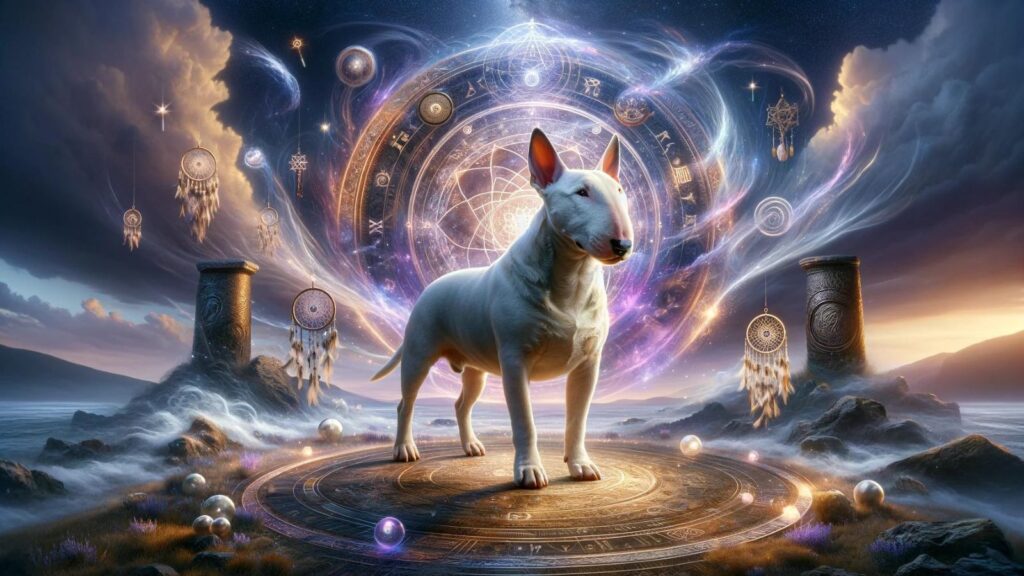 Spiritual representation of the bull terrier