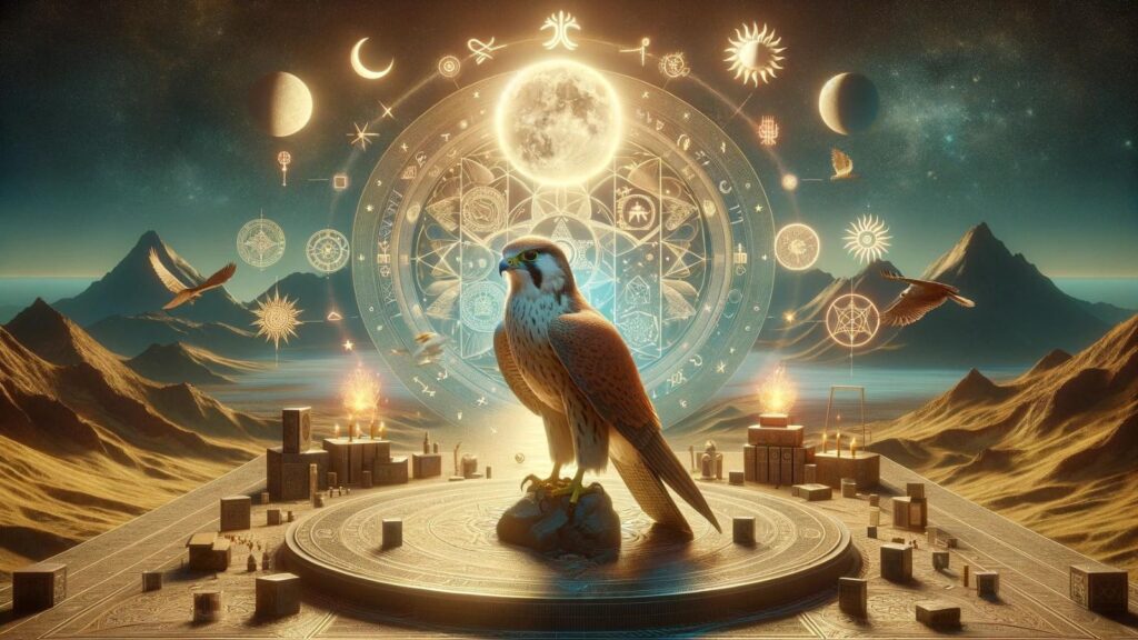 Spiritual representation of the falcon