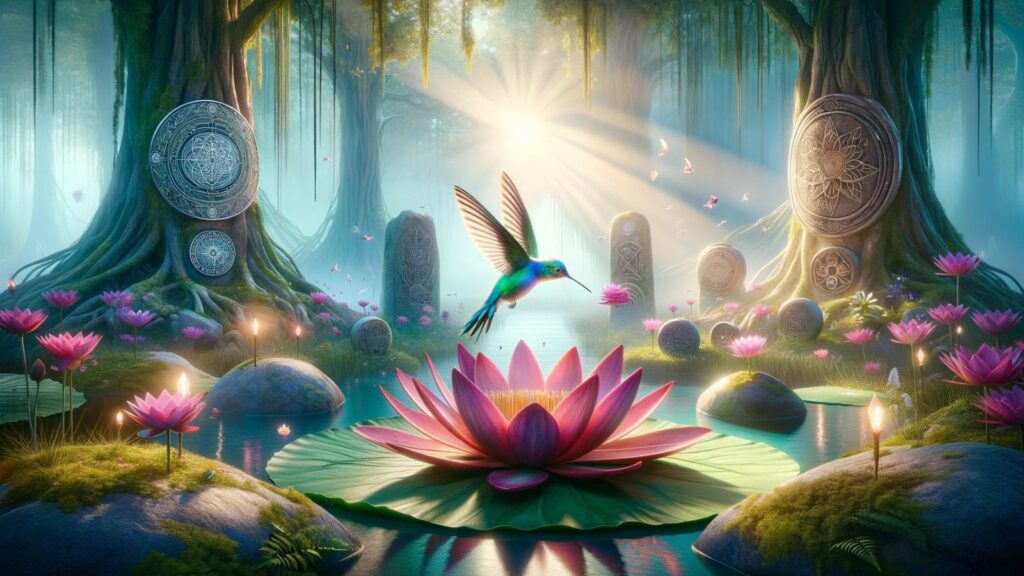 Spiritual representation of the hummingbird