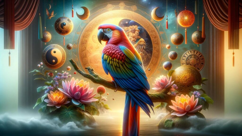 Spiritual representation of the parrot